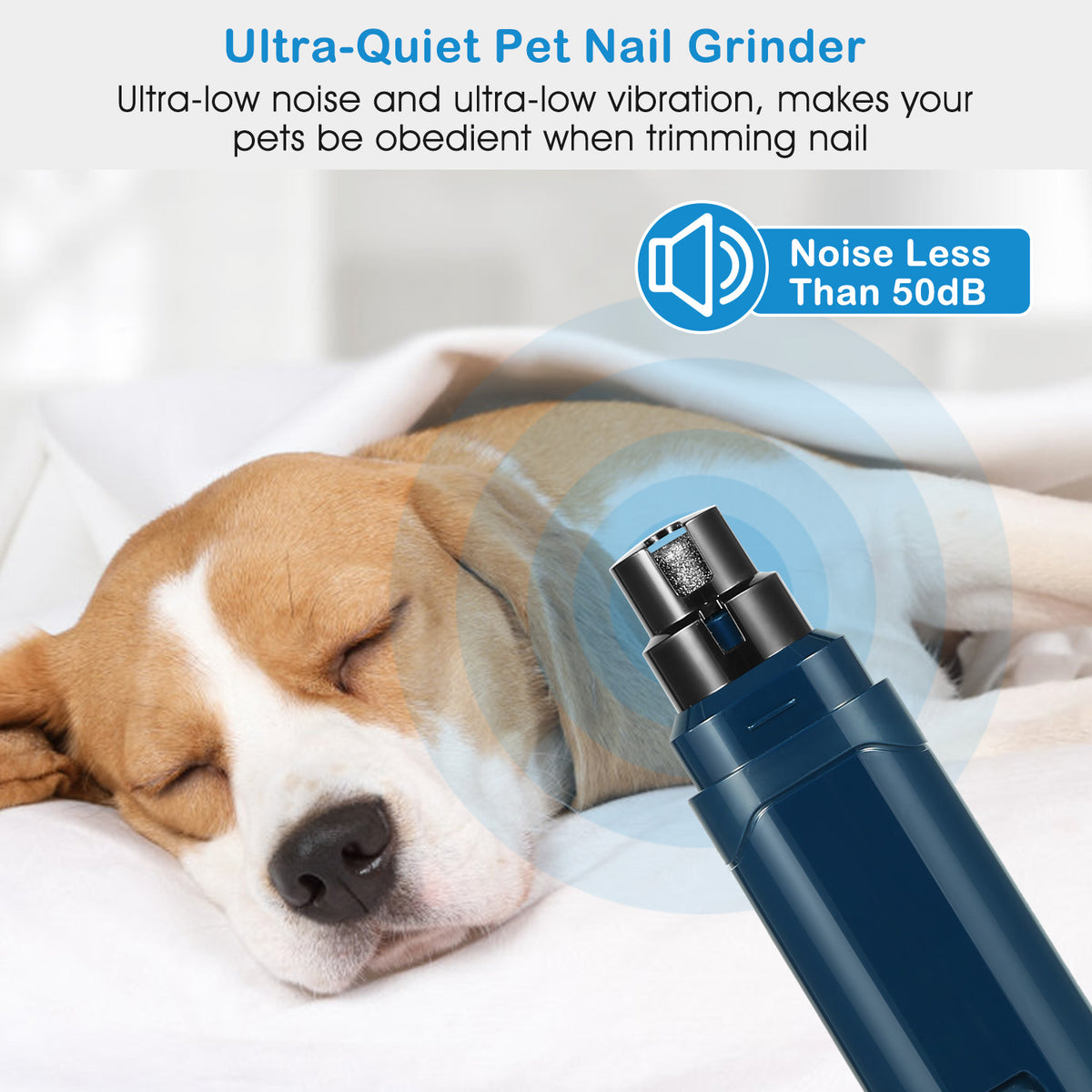 QuietTrim Rechargeable Dog Nail Grinder - view 4