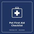 Pet First Aid Checklist cover